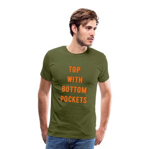 Top w/ Bottom Pockets - Men's Premium T-Shirt - olive green