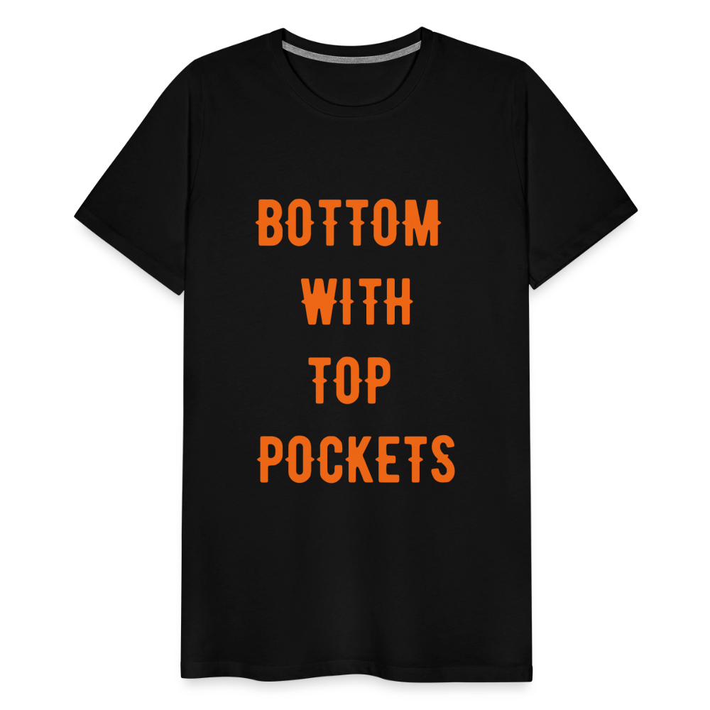 Bottom w/ Top Pockets - Men's Premium T-Shirt - black