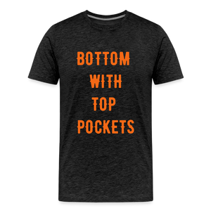 Bottom w/ Top Pockets - Men's Premium T-Shirt - charcoal grey
