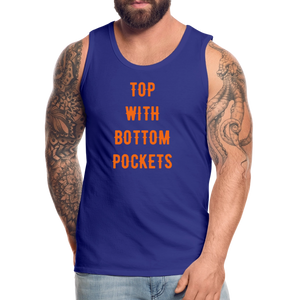 Top w/ Bottom Pockets - Men's Premium Tank Top - royal blue