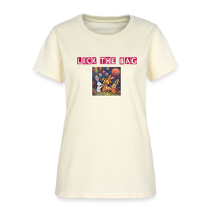 Women’s “Lick The Bag” Bunny Logo Tee - off white