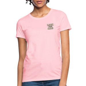 Women’s “Lick The Bag” Text Logo Tee - pink