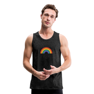 70’s Pride Logo Men’s Premium Tank - charcoal grey