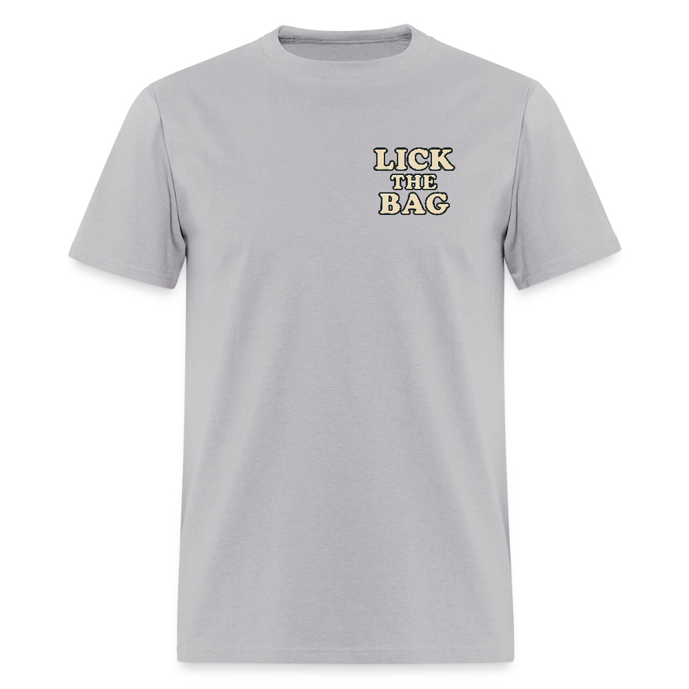 Unisex Lick The Bag T-Shirt (text only) - gravel 