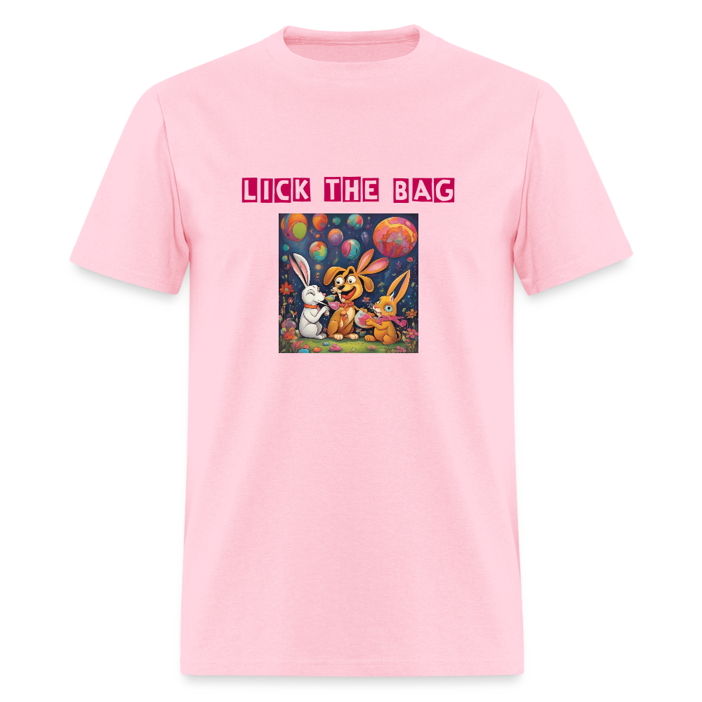 Unisex “Lick The Bag” T-Shirt (Bunny) - pink
