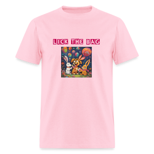 Unisex “Lick The Bag” T-Shirt (Bunny) - pink