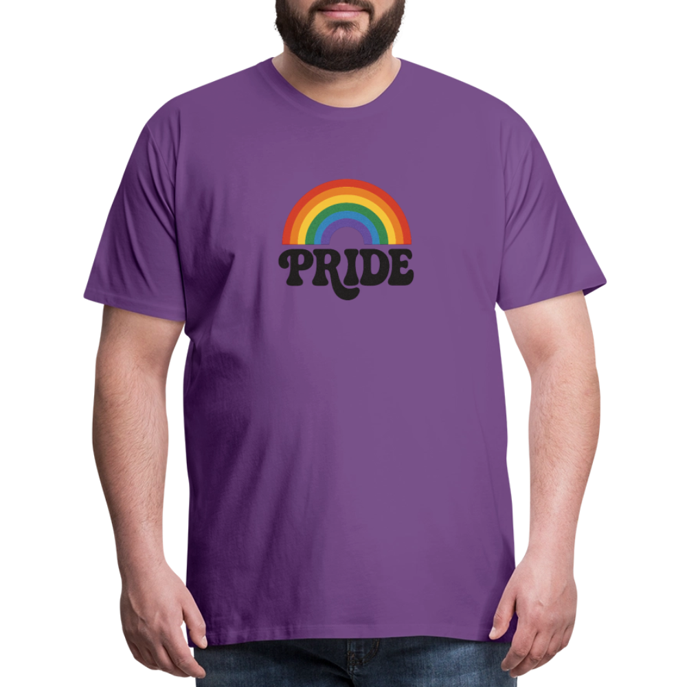 70’s Pride Logo Men's Premium T-Shirt - purple