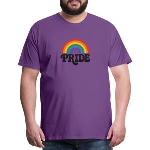 70’s Pride Logo Men's Premium T-Shirt - purple