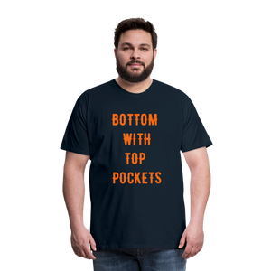 Bottom w/ Top Pockets - Men's Premium T-Shirt - deep navy