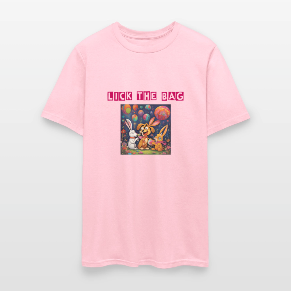 Unisex “Lick The Bag” T-Shirt (Bunny) - pink