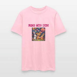 Unisex “Lick The Bag” T-Shirt (Bunny) - pink