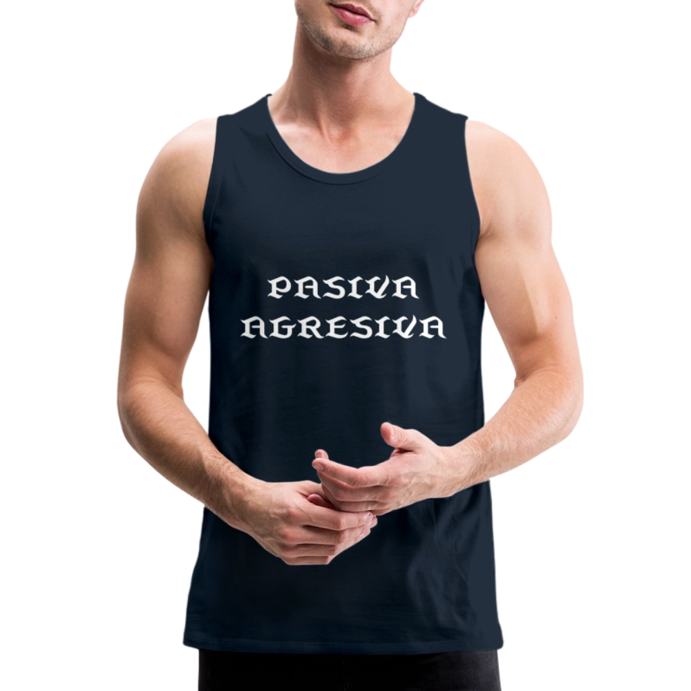 PasAgres - Men’s Premium Tank - deep navy