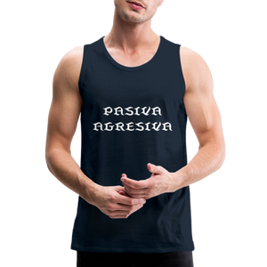 PasAgres - Men’s Premium Tank - deep navy