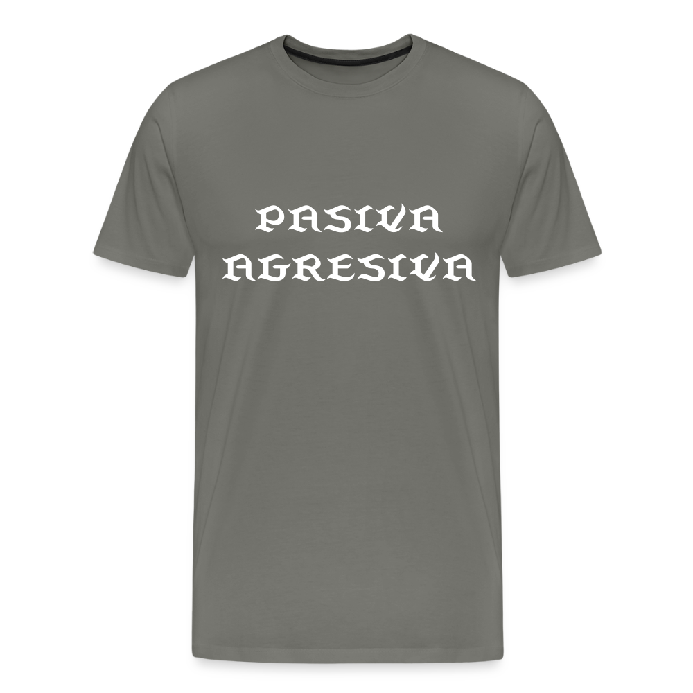 PasAgres - Men's Premium T-Shirt - asphalt gray