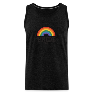 70’s Pride Logo Men’s Premium Tank - charcoal grey