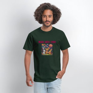 Unisex “Lick The Bag” T-Shirt (Bunny) - forest green