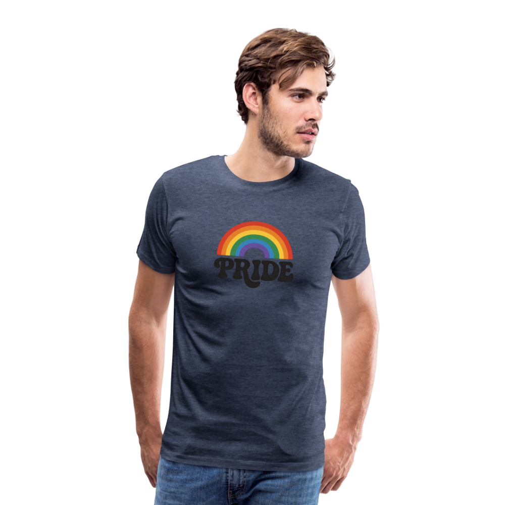 70’s Pride Logo Men's Premium T-Shirt - heather blue