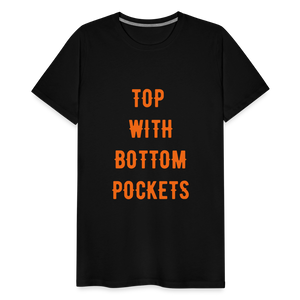 Top w/ Bottom Pockets - Men's Premium T-Shirt - black