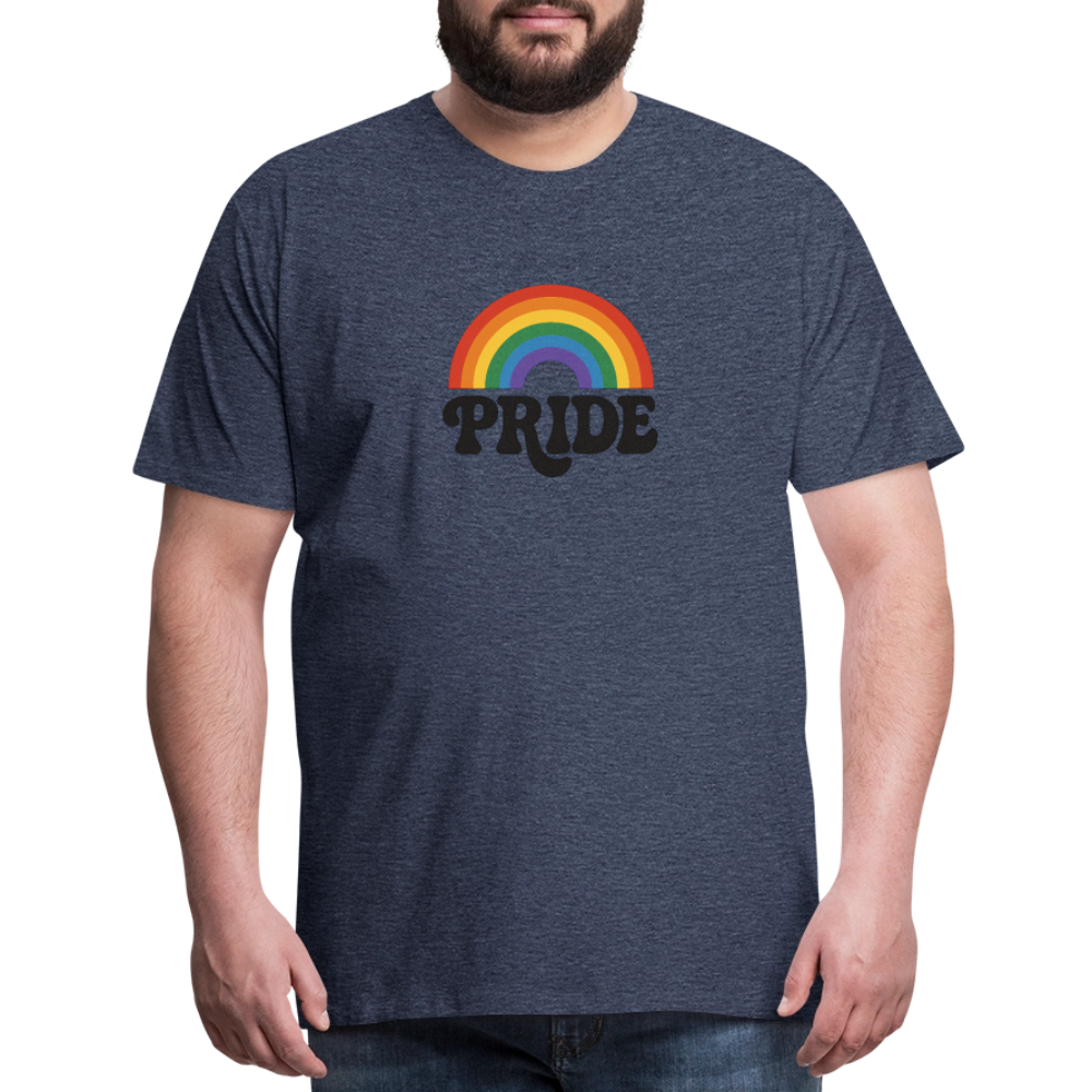 70’s Pride Logo Men's Premium T-Shirt - heather blue