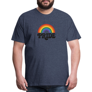 70’s Pride Logo Men's Premium T-Shirt - heather blue