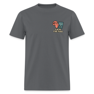 Unisex Lick The Bag T-Shirt (w/ Image) - charcoal