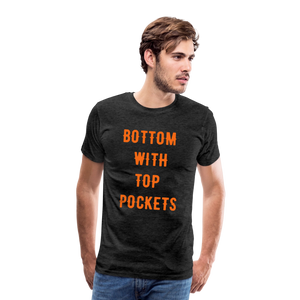 Bottom w/ Top Pockets - Men's Premium T-Shirt - charcoal grey