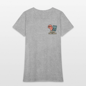 Women’s “Lick The Bag” Image Logo Tee - heather gray