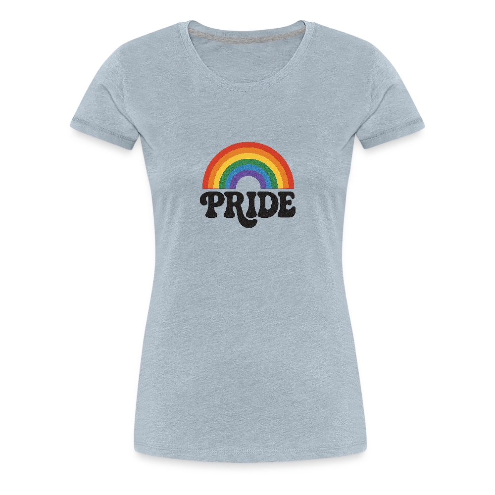70’s Pride Logo Women’s Premium T-Shirt - heather ice blue