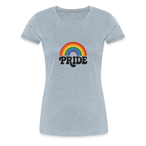 70’s Pride Logo Women’s Premium T-Shirt - heather ice blue