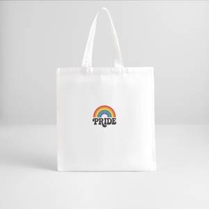 70’s Logo Pride Recycled Tote Bag - white