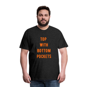 Top w/ Bottom Pockets - Men's Premium T-Shirt - charcoal grey