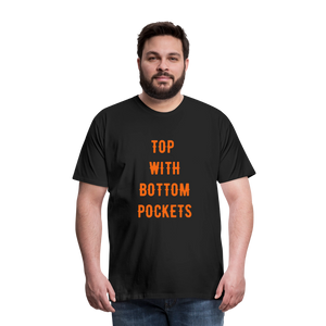Top w/ Bottom Pockets - Men's Premium T-Shirt - black