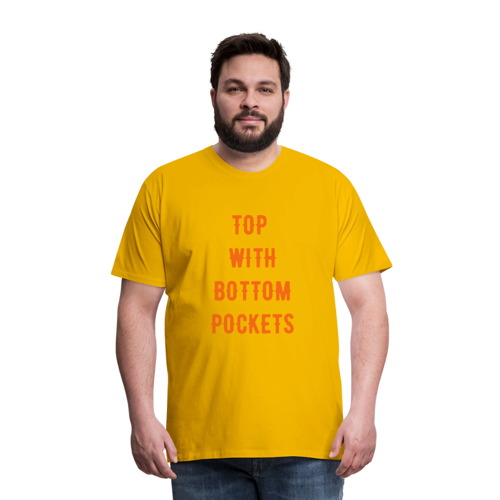 Top w/ Bottom Pockets - Men's Premium T-Shirt - sun yellow