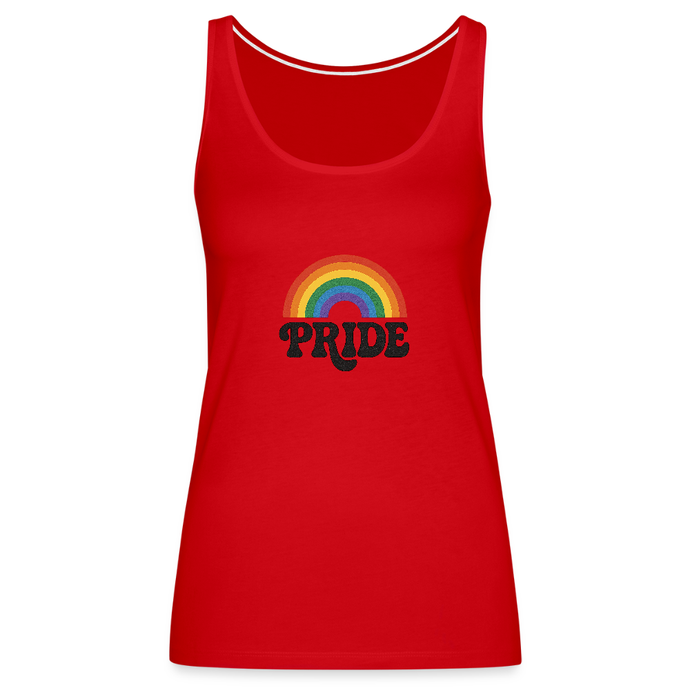 70’s Pride Logo Women’s Premium Tank Top - red