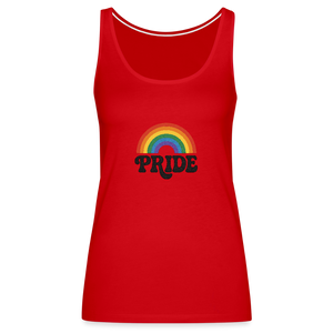 70’s Pride Logo Women’s Premium Tank Top - red