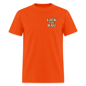 Unisex Lick The Bag T-Shirt (text only) - orange
