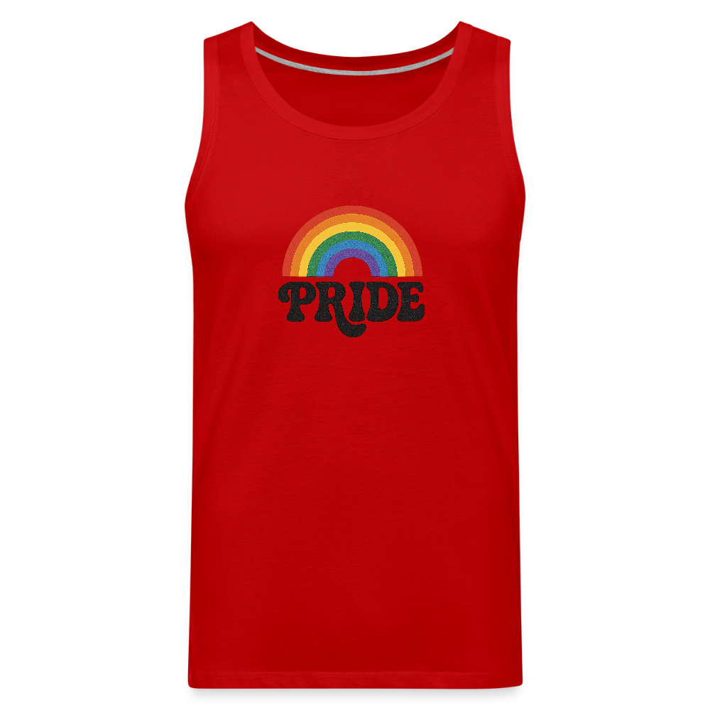 70’s Pride Logo Men’s Premium Tank - red