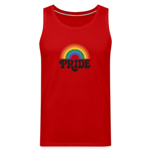 70’s Pride Logo Men’s Premium Tank - red