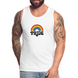 70’s Pride Logo Men’s Premium Tank - white