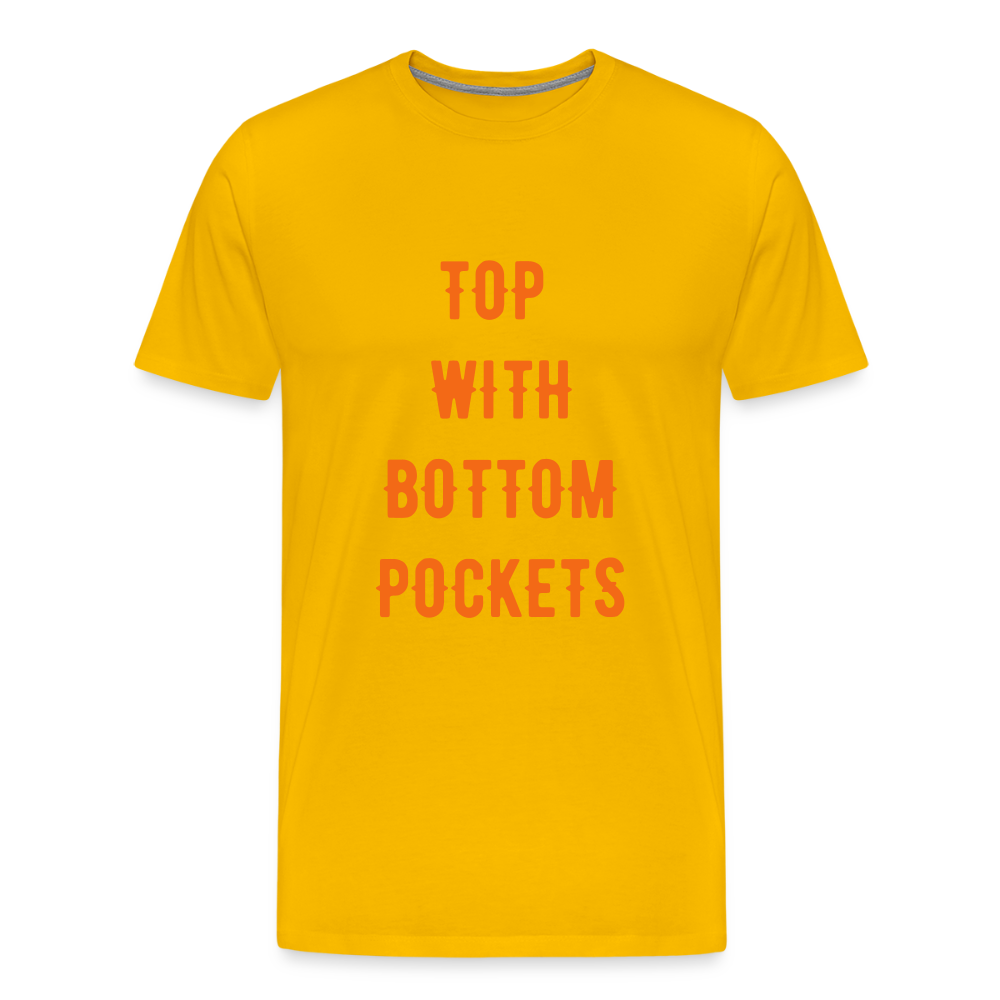 Top w/ Bottom Pockets - Men's Premium T-Shirt - sun yellow