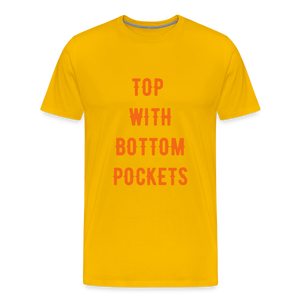 Top w/ Bottom Pockets - Men's Premium T-Shirt - sun yellow