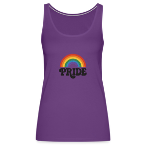 70’s Pride Logo Women’s Premium Tank Top - purple