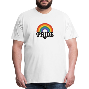 70’s Pride Logo Men's Premium T-Shirt - white