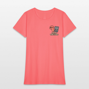 Women’s “Lick The Bag” Image Logo Tee - coral