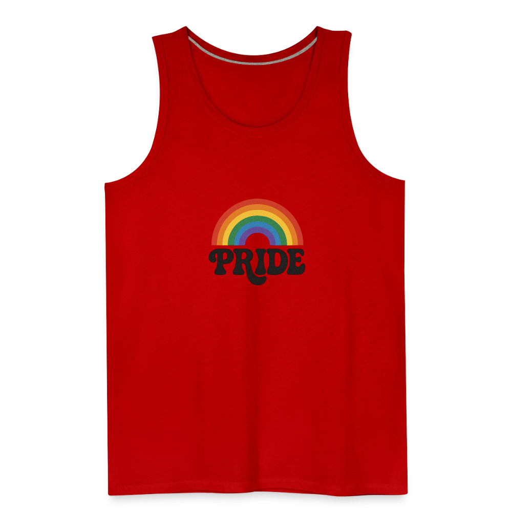 70’s Pride Logo Men’s Premium Tank - red