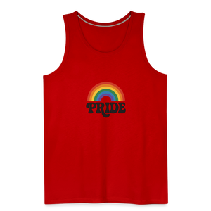 70’s Pride Logo Men’s Premium Tank - red