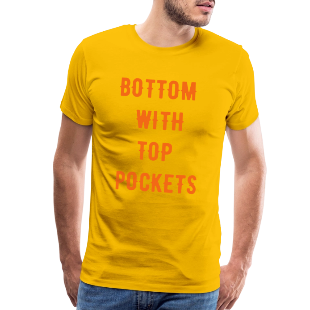 Bottom w/ Top Pockets - Men's Premium T-Shirt - sun yellow
