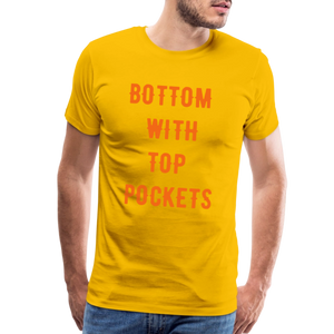 Bottom w/ Top Pockets - Men's Premium T-Shirt - sun yellow