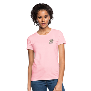Women’s “Lick The Bag” Text Logo Tee - pink