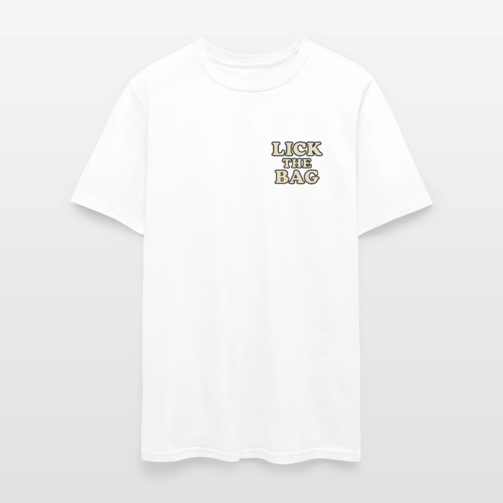 Unisex Lick The Bag T-Shirt (text only) - white